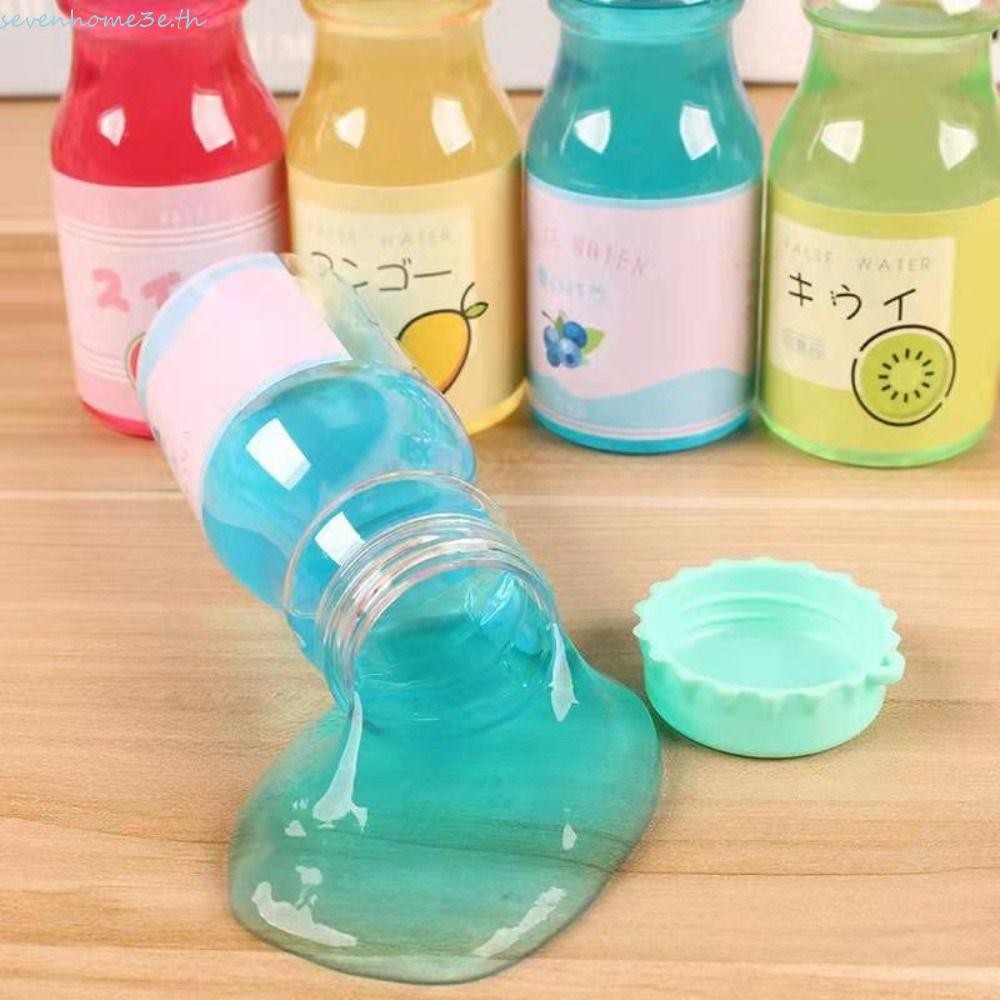 Sevenhome3e Clear Slime Kit, Crystal Slime Clear Slime Scented Crystal Slime, Slime Making Set Soft Stretched Pure Fake Water Soft DIY Fluffy Slime ของเล่นเด็กของขวัญ
