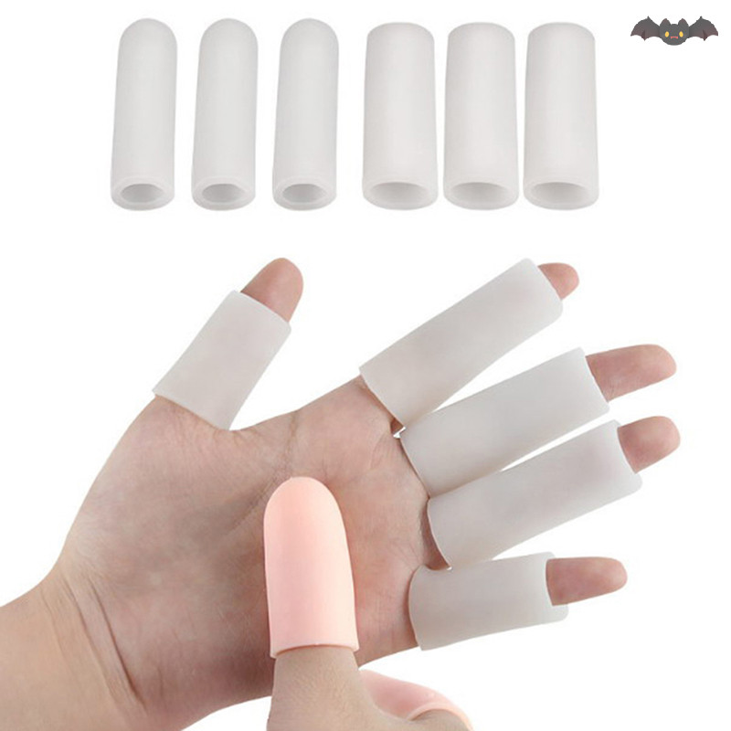 [PE] 5 ชิ้นซิลิโคนเจลหลอดผ้าพันแผลนิ้วป้องกันนิ้วเท้าบรรเทาอาการปวดเท้าดูแลเท้า TH