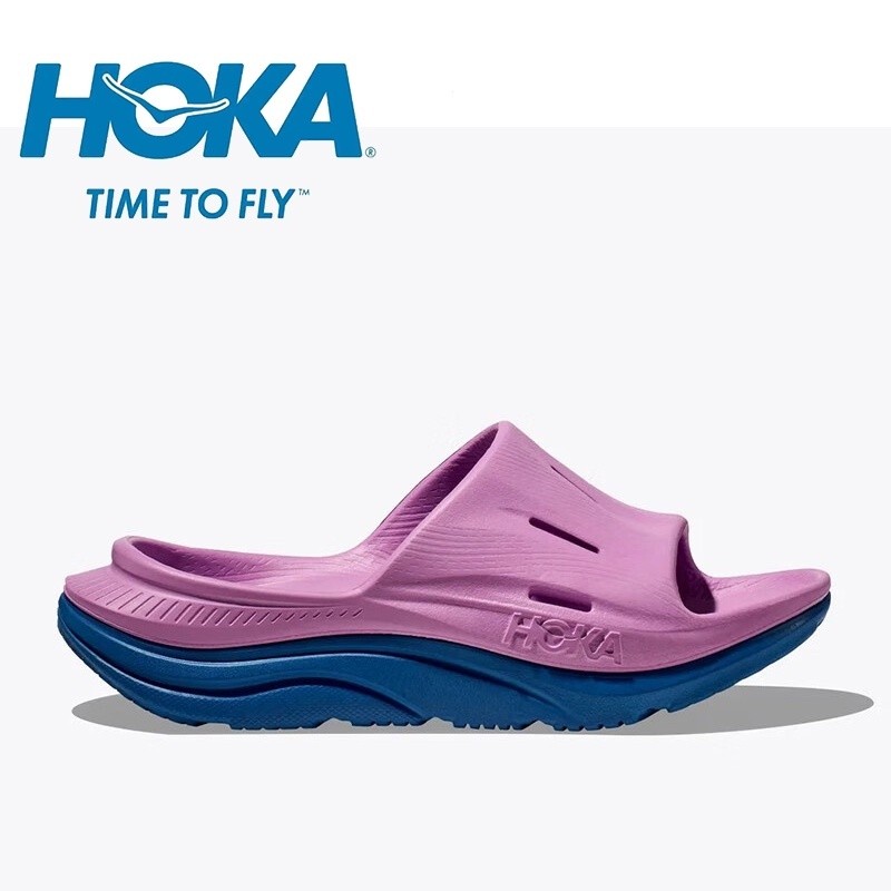 Hoka ONEONE ORDA RECOVERY SLIDE 3 ผู้หญิงใหม่ EVA ยางรองเท้าแตะกันน้ําแฟชั่นรองเท้าแตะกีฬา