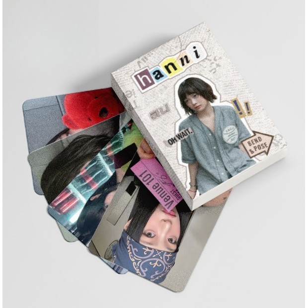 NJ Laser Hologram Lomo Cards 2nd Anniversary How Sweet Album Photocards BUNIES CAMP CLUB HANNIELLE H