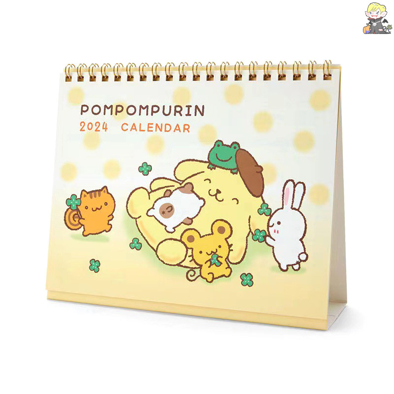 SANRIO [CL] ซานริโอ 2024 ปฏิทินการ์ตูนน่ารักปฏิทินตั้งโต๊ะอะนิเมะเดสก์ท็อปหมายเหตุขดลวดปฏิทินหนังสือสัปดาห์วางแผนสํานักงานอุปกรณ์การเรียน ไทย