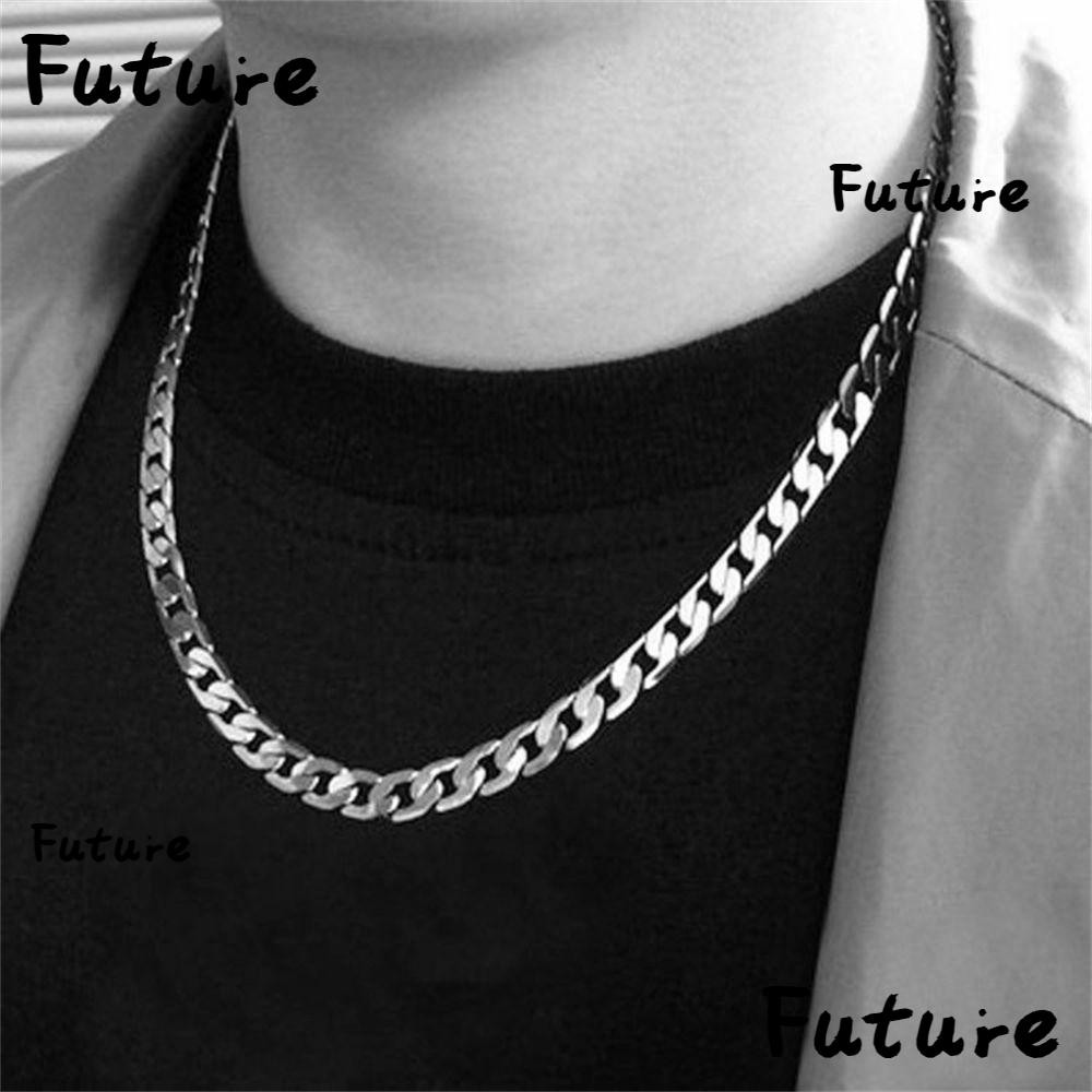Future สร้อยคอโชคเกอร์ โซ่เหล็กไทเทเนียม สไตล์ฮิปฮอป พังก์ร็อค โกธิค สําหรับผู้หญิง และผู้ชาย