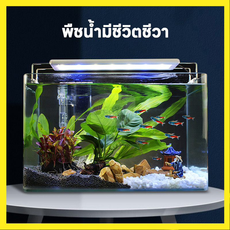 จัดส่งจากประเทศไทยโคมไฟตู้ปลาLED พิพิธภัณฑ์สัตว์น้ํา ไฟ นํา ไฟตู้ปลา ไฟพืช ตู้ปลา มีหลายขนาด ไฟสามสี