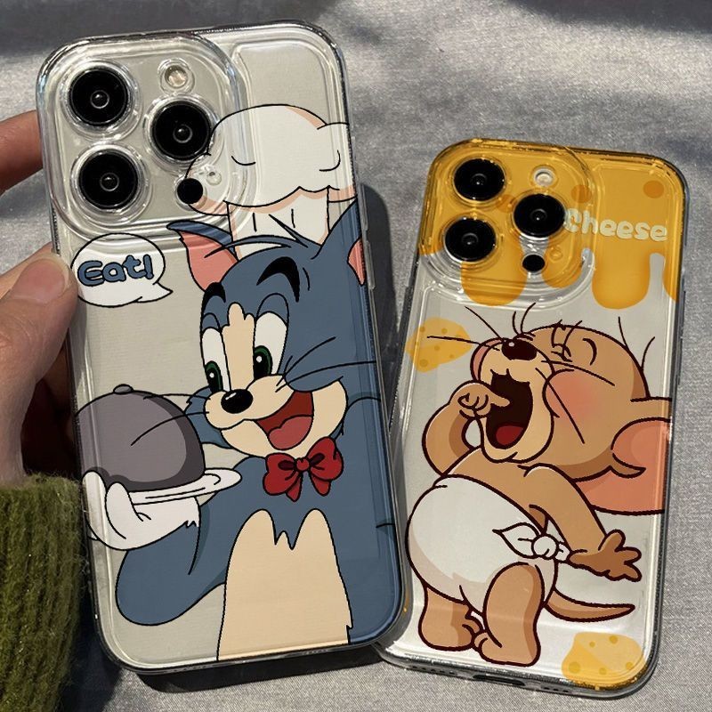 เคสไอโฟน น่ารัก tom and jerry case pro เหมาะสำหรับ iPhone11 13 14 15 12 Pro Max