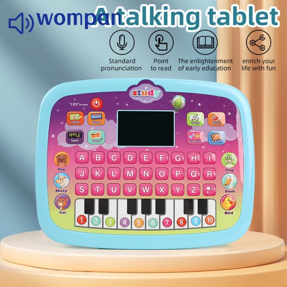 Wompan ของเล่นเด็กวัยหัดเดินเพื่อการศึกษา, กิจกรรมเกมจอแสดงผล LED แล็ปท็อปการเรียนรู้ภาษาอังกฤษ|มินิ 1-4 ปีเด็กของเล่นแท็บเล็ตสําหรับเด็กผู้ชายก่อนวัยเรียนเด็กผู้หญิง