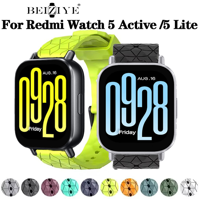 สายซิลิโคน Xiaomi Redmi Watch 5 Active Smart Watch สายนาฬิกาซิลิโคนอ่อน Redmi Watch 5 Lite Sport Breathable Watchband สายรัดข้อมือ Accessorie