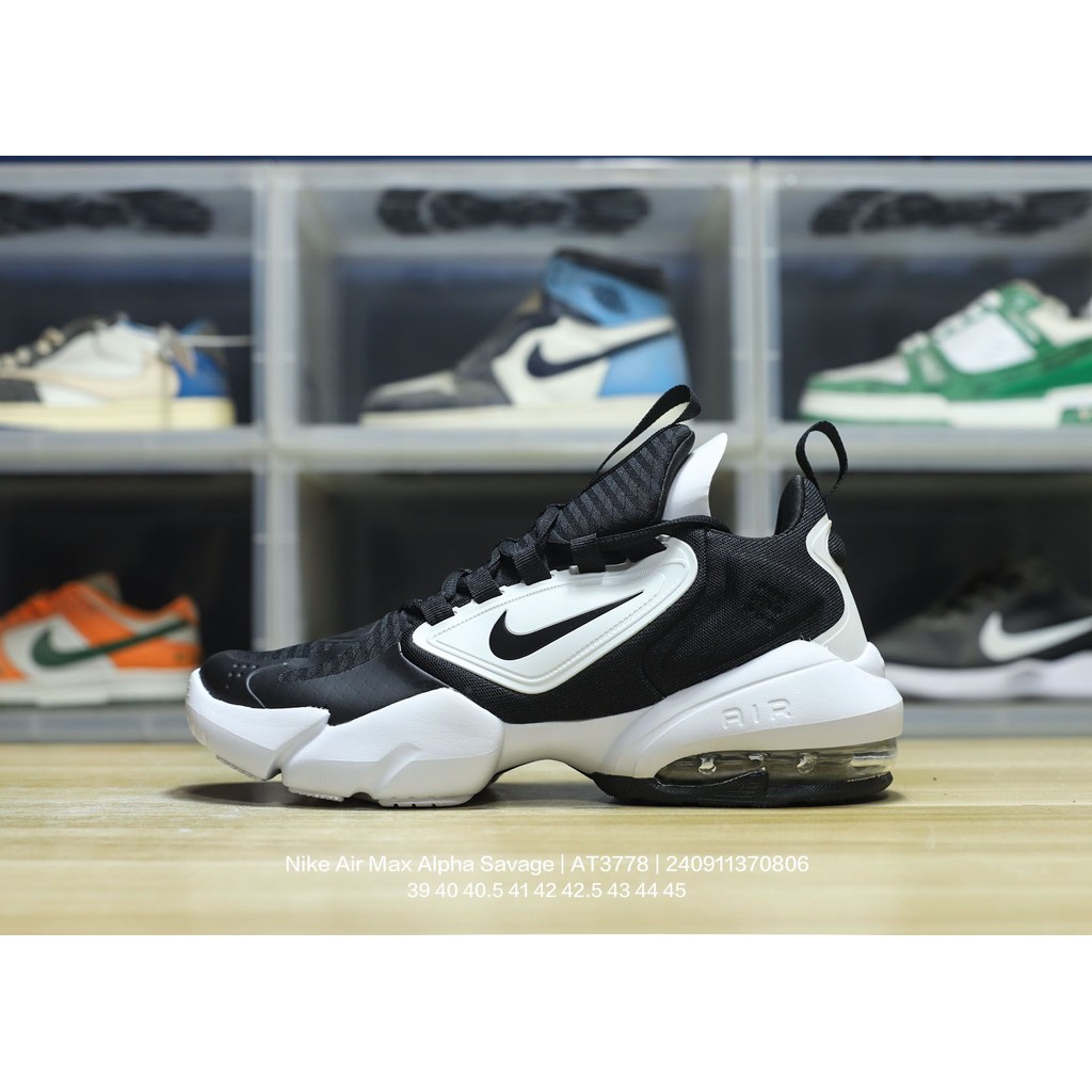 Nike Air Max Alpha Savage รองเท้าเทรนนิ่งที่ครอบคลุมของแท้ 100% Alpha Savage Series รองเท้าผู้ชาย Ni