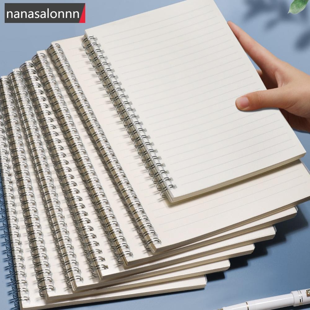Nanasn| A5 A4 B5 Spiral Book Coil Notebook To-Do Lined Paper Journal Diary Sketchbook สําหรับอุปกรณ์
