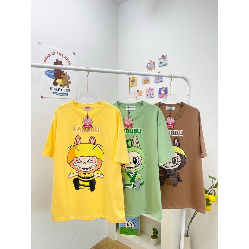 ปกติ😊😊 NEW shirt เสื้อยืดโอเวอร์ไซส์ งานป้ายNewmily ผ้าคอตตอน อก44-46นิ้ว labubu 2024 S-5XL