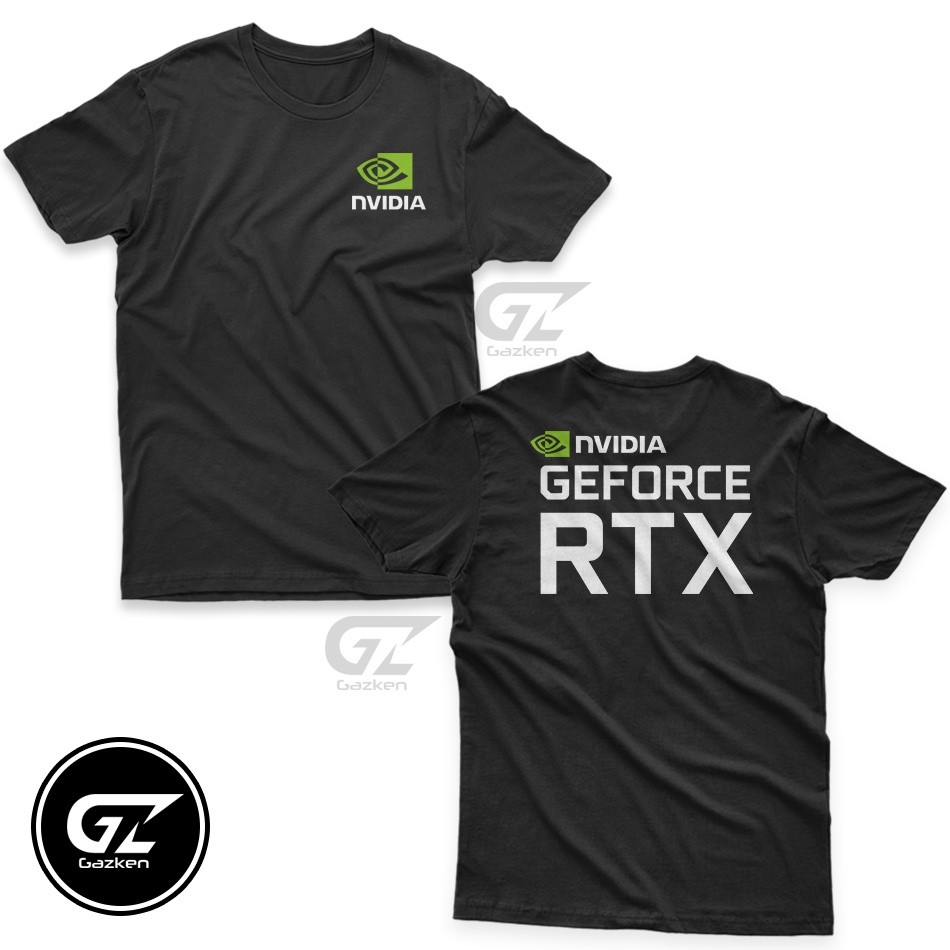 ผ้าฝ้ายแท้เสื้อยืด ผ้าฝ้าย พิมพ์ลายกราฟฟิคการ์ด Nvidia RTX Geforce Square Ray Trace ยุค 30s สําหรับผู้ใหญ่ S-5XL