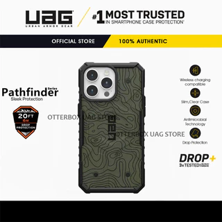 Uag IPhone 16 Pro Max / 16 Pro / 16 Plus / 16 Case 15 14 13 12 Cover Pathfinder Camouflage Light ทนทาน Anti-fall เคสโทรศัพท์แม่เหล็ก
