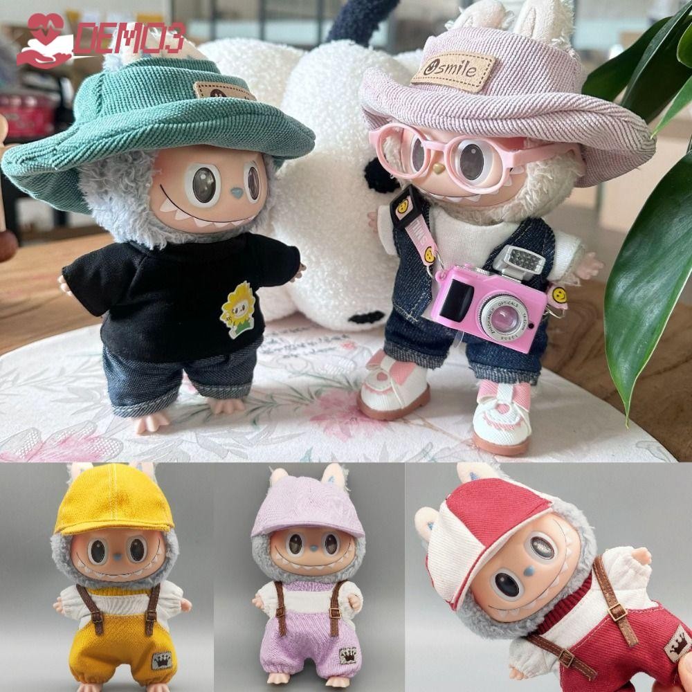[DEMO3] หมวกเบสบอล Labubu, หมวกตุ๊กตาทํามือ Labubu 17 ซม., เปลี่ยนถักอเนกประสงค์ DIY Labubu Hat Joint Doll