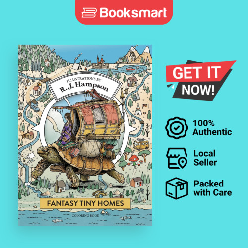 สมุดระบายสี Fantasy Tiny Homes - ปกแข็ง - อังกฤษ - 9781922472243