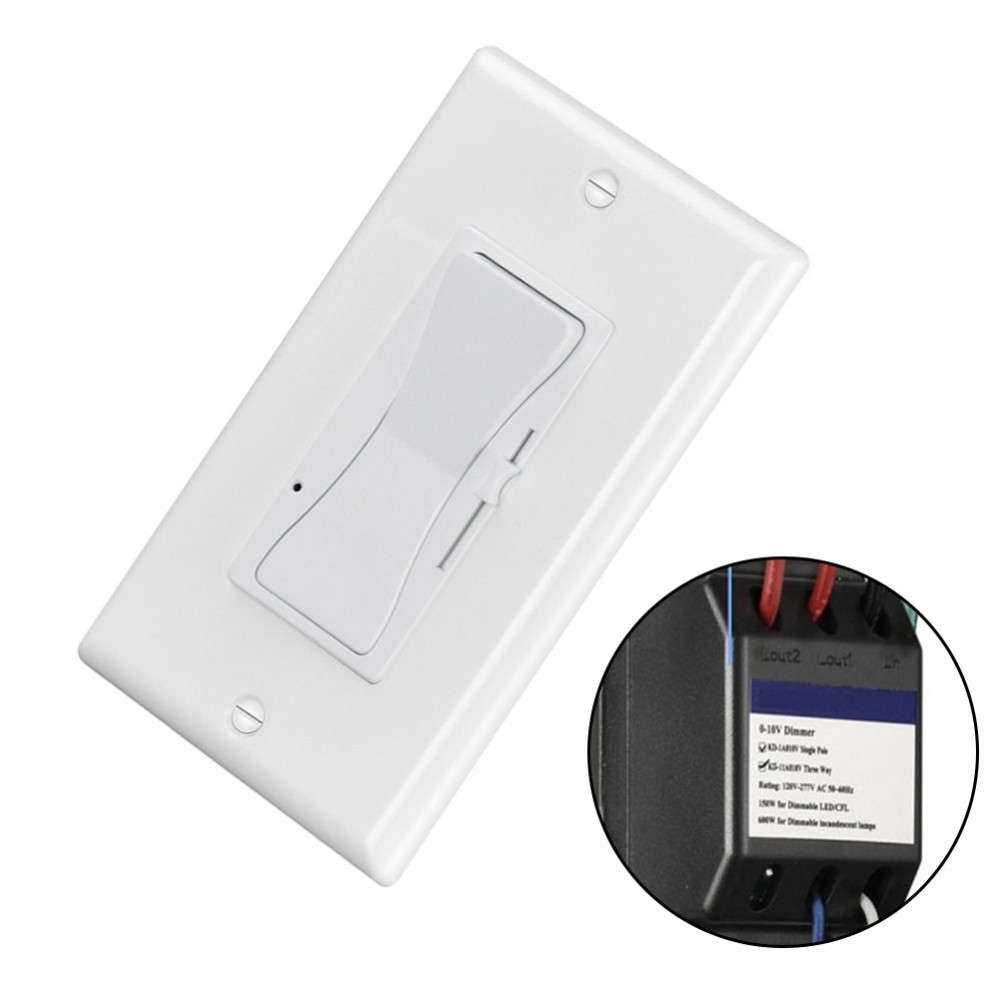 Wall Dimmer 0-10V สําหรับมาตรฐานอเมริกันสําหรับแผงไฟ/ดาวน์ไลท์ LED