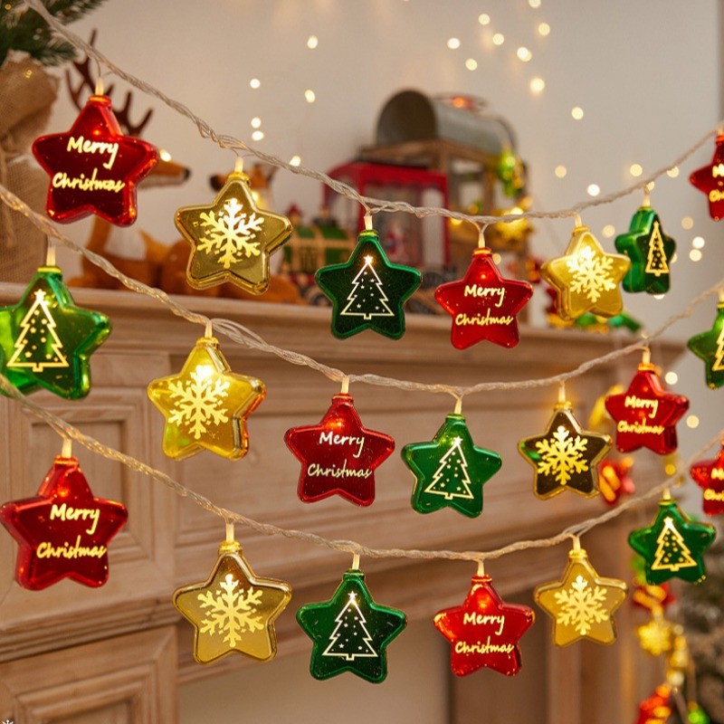 COD ไฟคริสต์มาส USB 1.5/3/6m เครื่องประดับคริสต์มาส ประดับบ้าน วันหยุด คริสต์มาส - รูปที่ 4