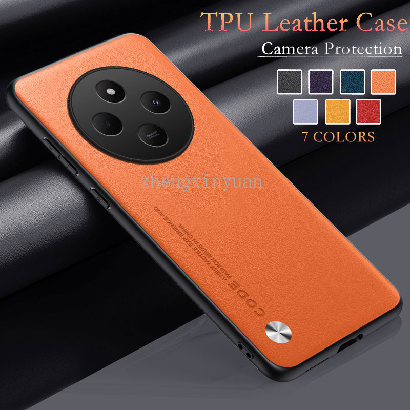 Xiaomi POCO C75 Redmi 14C 4G 5G 2024 กรณีซิลิโคนอ่อนนุ่มธรรมดาหนังป้องกันกรณีสําหรับ POCOC75 C 75 Redmi14C ป้องกันปกหลัง