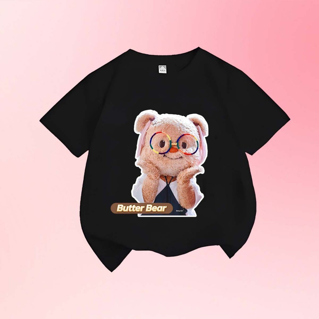 (จัดส่งตลอด 24 ชั่วโมง)💘  เสื้อยืดเด็ก Butterbear butter bear Children's T-shirt แฟชั่นสําหรับผู้ชาย และผู้หญิง T35