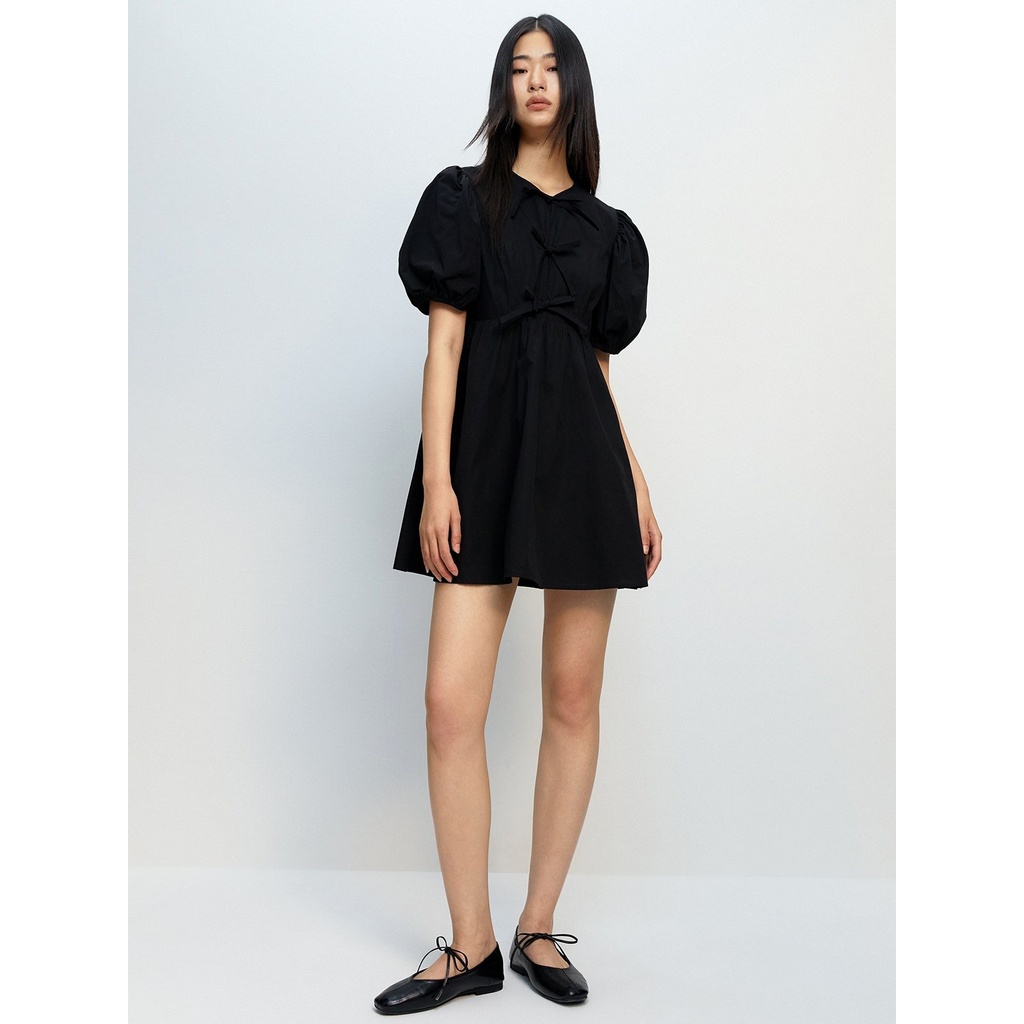 [Pomelo] เดรสแขนตุ๊กตา / Puffed Sleeves Dress