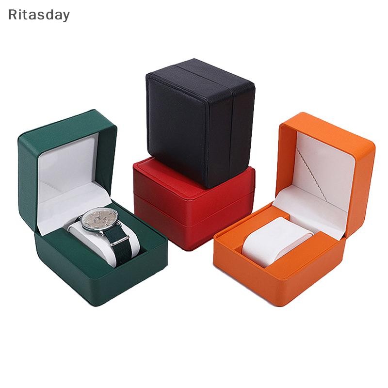 Ritasday กล่องเก็บนาฬิกานาฬิกาเดี่ยวกรณีนาฬิกาข้อมือผู้ถือเครื่องประดับสําหรับของขวัญผู้ชายใหม่
