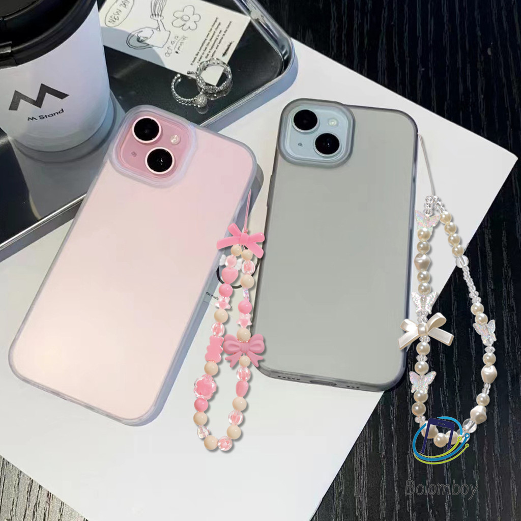 1 บาท เคสมีสายคล้อง For iphone 13 11 16 15 14 12 Pro Max 15 Plus วยงาม matte clear อ่อนนุ่ม ป้องกันก