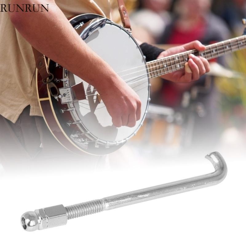 Run 24 ชิ้น Banjo Bracket Hook และ Nut น้ําหนักเบา Banjo รอบตะขอโลหะ Tension Hooks Banjo อุปกรณ์เสริ
