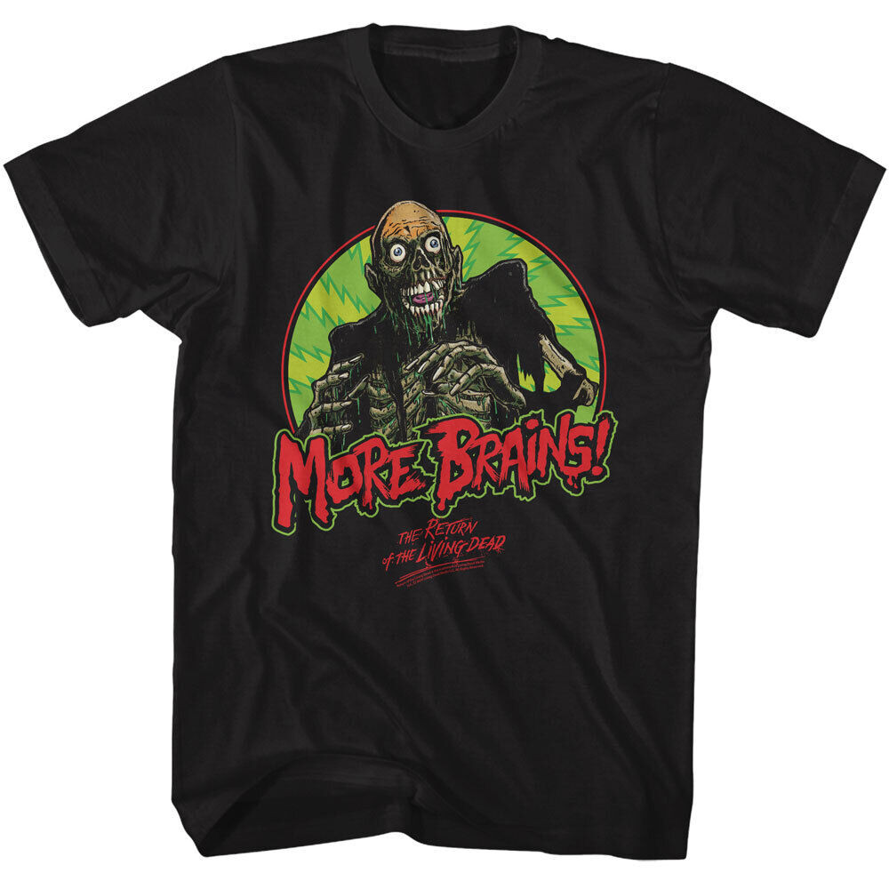 Return Of The Living Dead Movie Tarman More Brains เสื้อยืดผู้ชาย Merch น่ากลัว