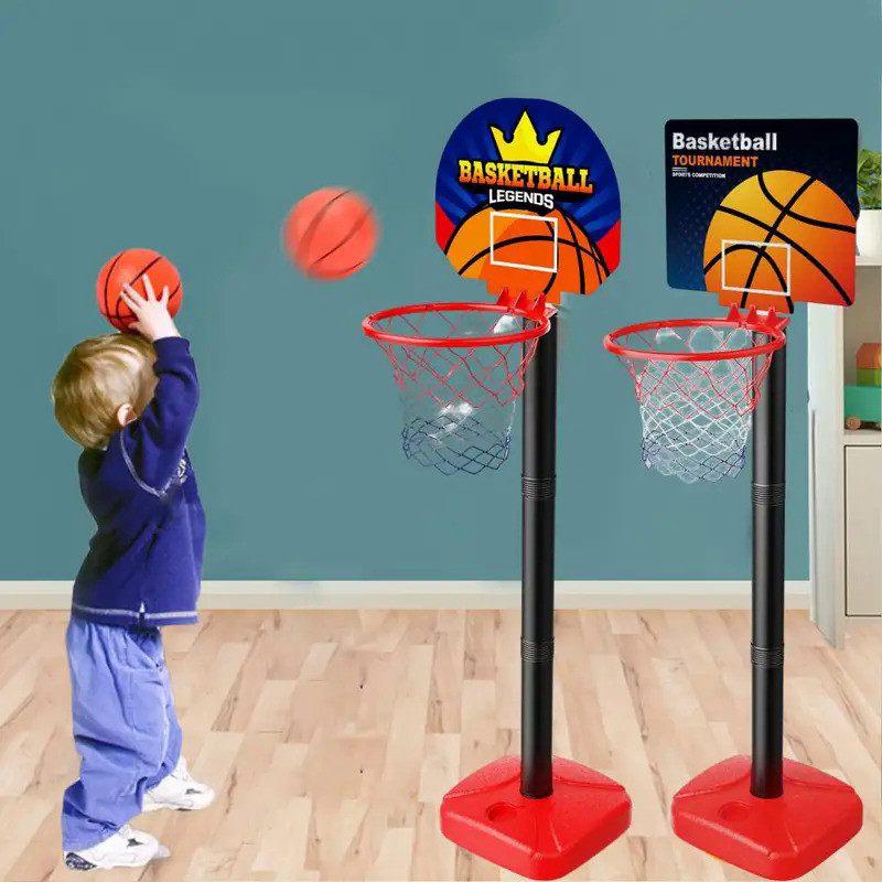 1 Set Basketball Hoop Kit with Ball Pump Mini Basketball Hoop Easy Installation Children Indoor Outd