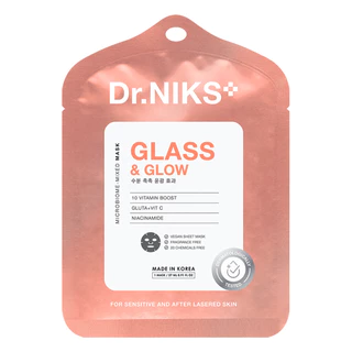 Dr.NIKS ดร.นิกส์ ไมโครไบโอม-มิกซ์ มาสก์ กลาส แอนด์ โกลว์ 1 แผ่น