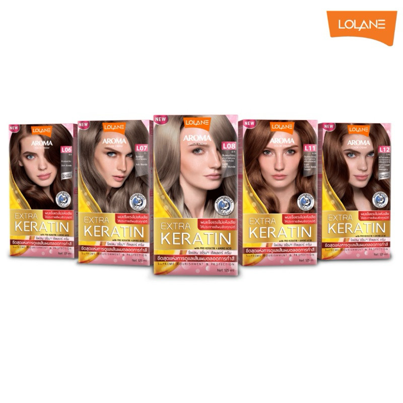 ❌❌❌โฉมใหม่ สีผมโลแลน อโรมา โรส  Lolane Aroma Rose Color Cream สีสวย ผมไม่เสีย กลิ่นอ่อนโยน ติดทนนาน