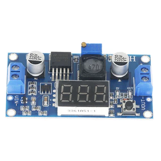 RM LM2596 DC-DC โมดูล step-down แบบปรับได้ พร้อมจอแสดงผลดิจิตอล โวลต์มิเตอร์ โมดูลแหล่งจ่ายไฟที่มีการควบคุม DC Buck-Step