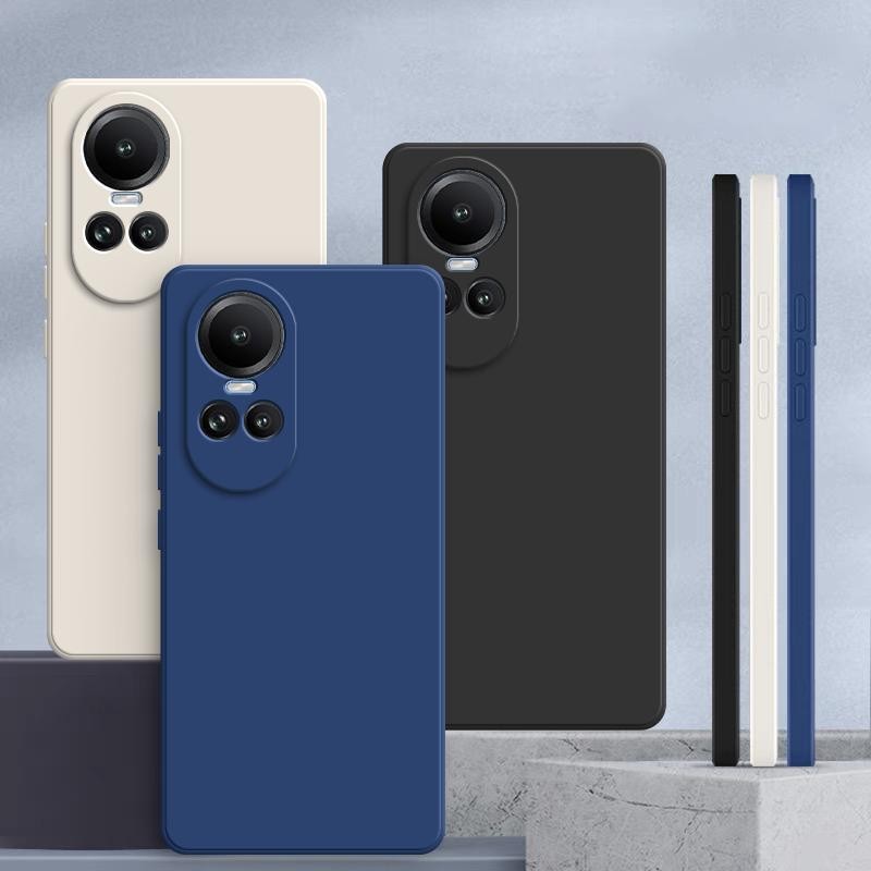 เคส OPPO Reno 10 5g สีทึบ OPPO Reno10 Pro 5g เคสซิลิโคนป้องกันการตกสีธรรมดาเรียบง่าย YT
