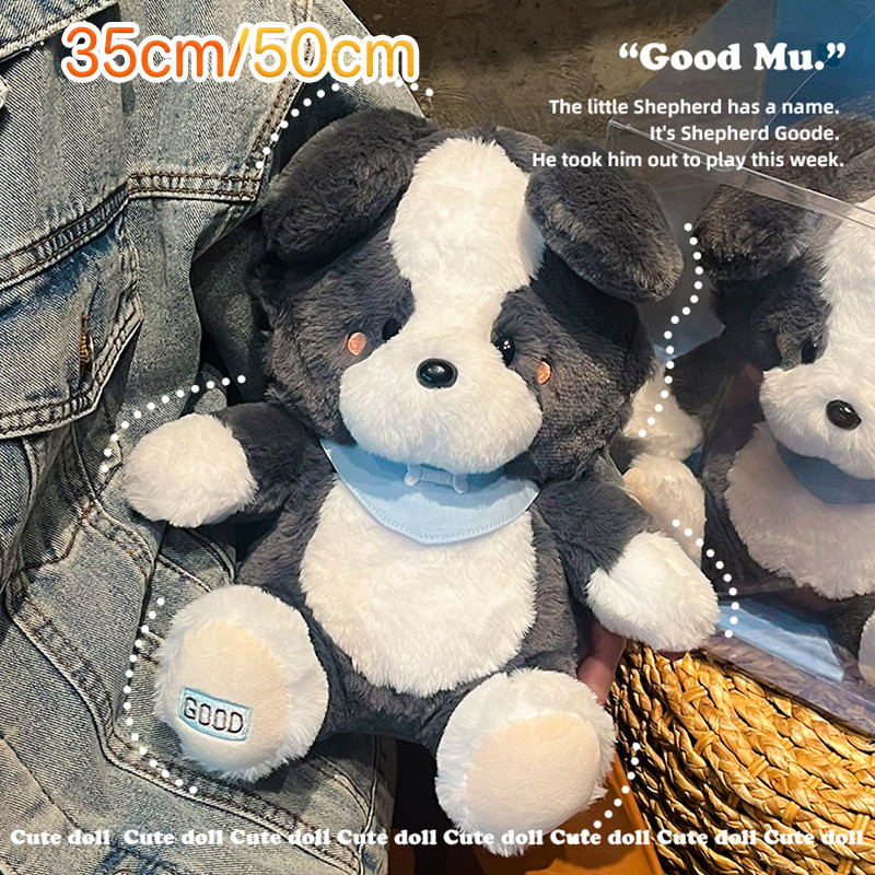 50cm ของเล่นตุ๊กตา ตุ๊กตาสุนัข ตุ๊กตาน้องหมา เบียน คอลลี่ สุนัขน่ารัก ของขวัญวันหยุด
