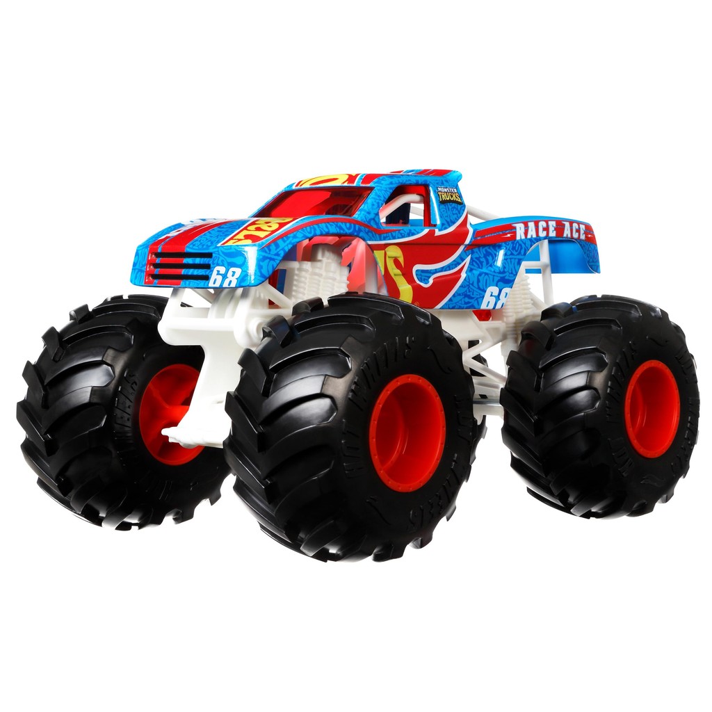 Hot Wheels Monster Truck Big Size Race Ace [Mini Car 1:24] [3 years old and up] GTJ37