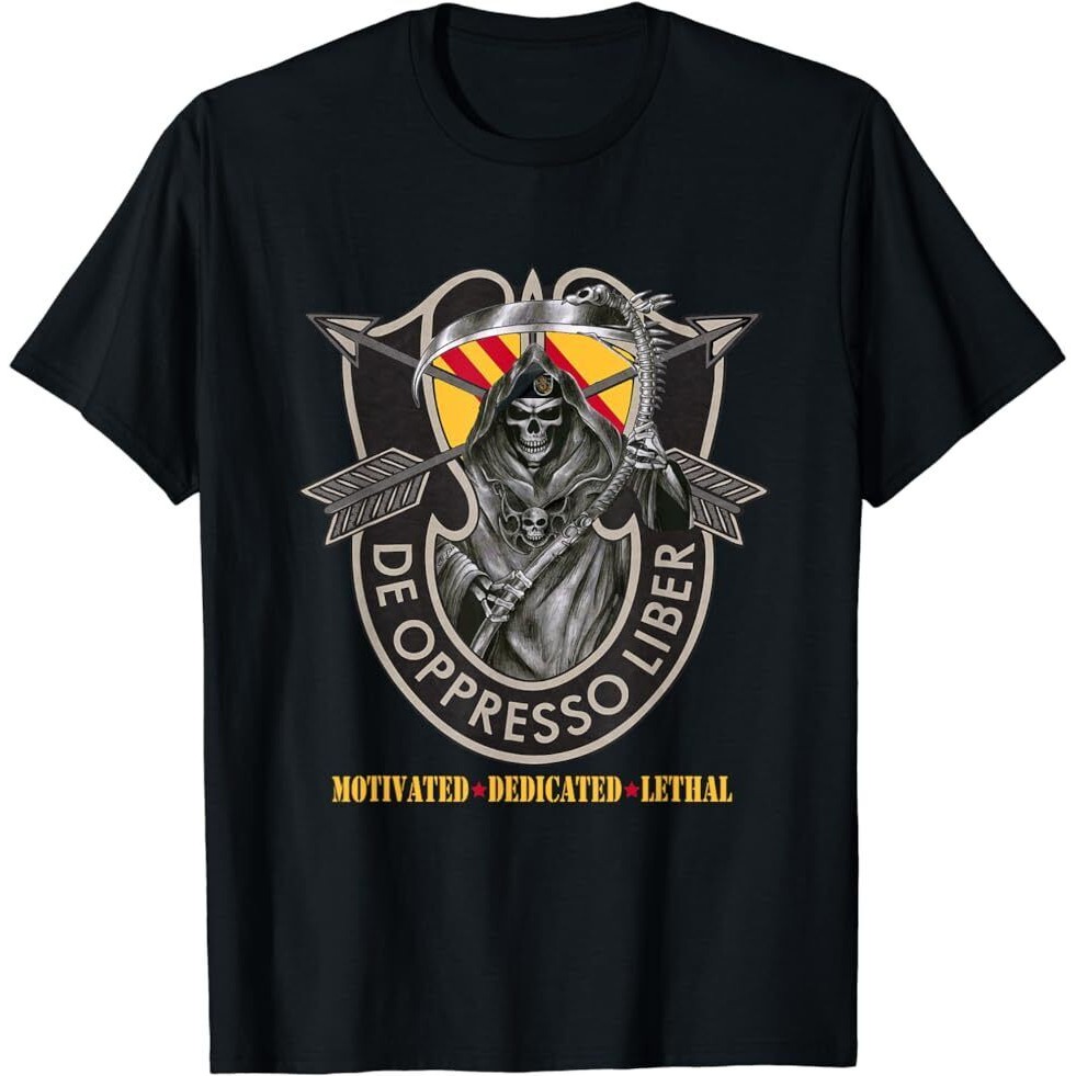 กลุ่มกองกําลังพิเศษ 5Th (5Th Sfg) เสื้อยืด De Oppresso Liber
