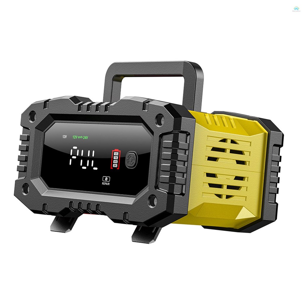 Yb1 แบบพกพา Source10A/5A รถรถจักรยานยนต์แบตเตอรี่ Charger 12 V/24 V Smart Charger LiFePO4 ตะกั่วกรดแ