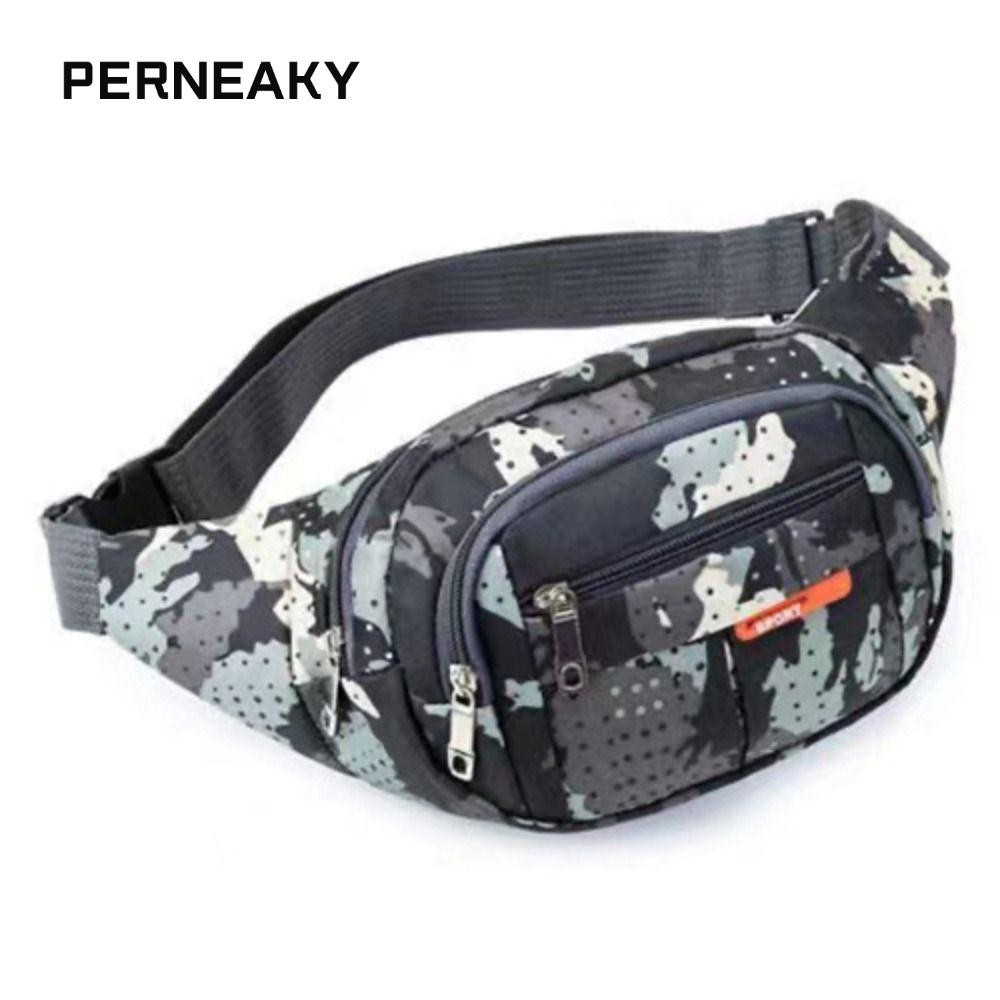 Perneaky กระเป๋าคาดหน้าอกผู้หญิง, สีเทาสีชมพูสีน้ําตาลสีฟ้ากระเป๋าคาดเอวมัลติฟังก์ชั่น, กระเป๋าหลายช่องผ้ากระเป๋าคาดหน้าอกกีฬา