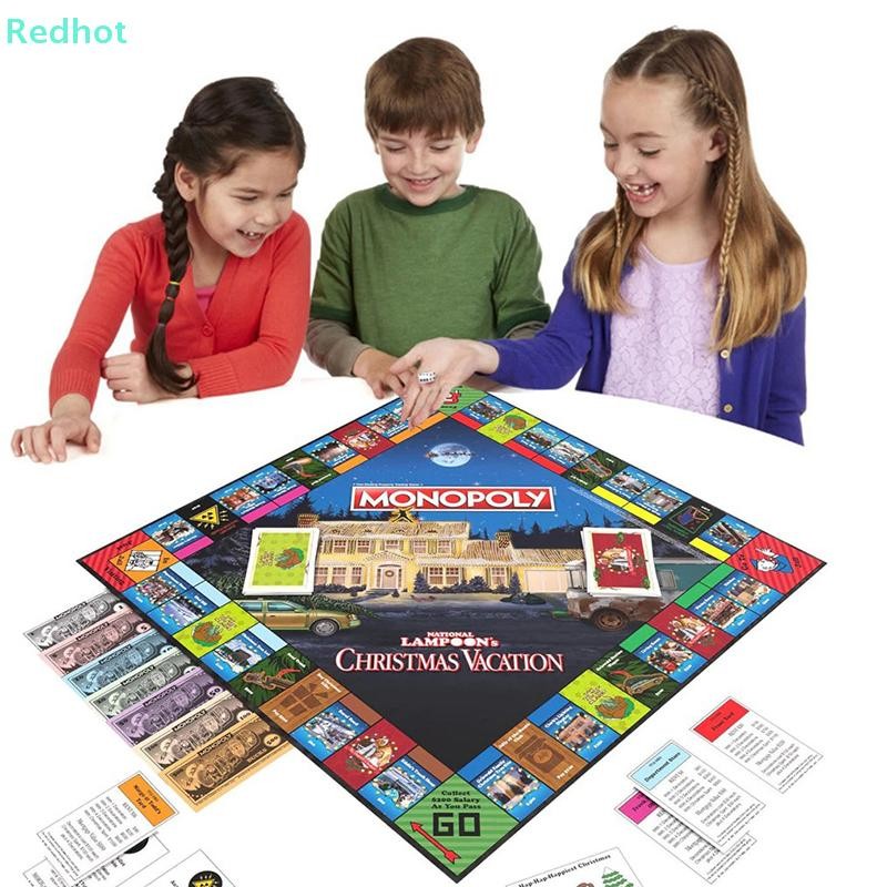<Redhot> Monopoly National Lampoons Board Game National Lampoons Board Game Christmas Vacation Travel Strategy Game For 2-6 Players Advent Calendar Funny Christmas Games For Family