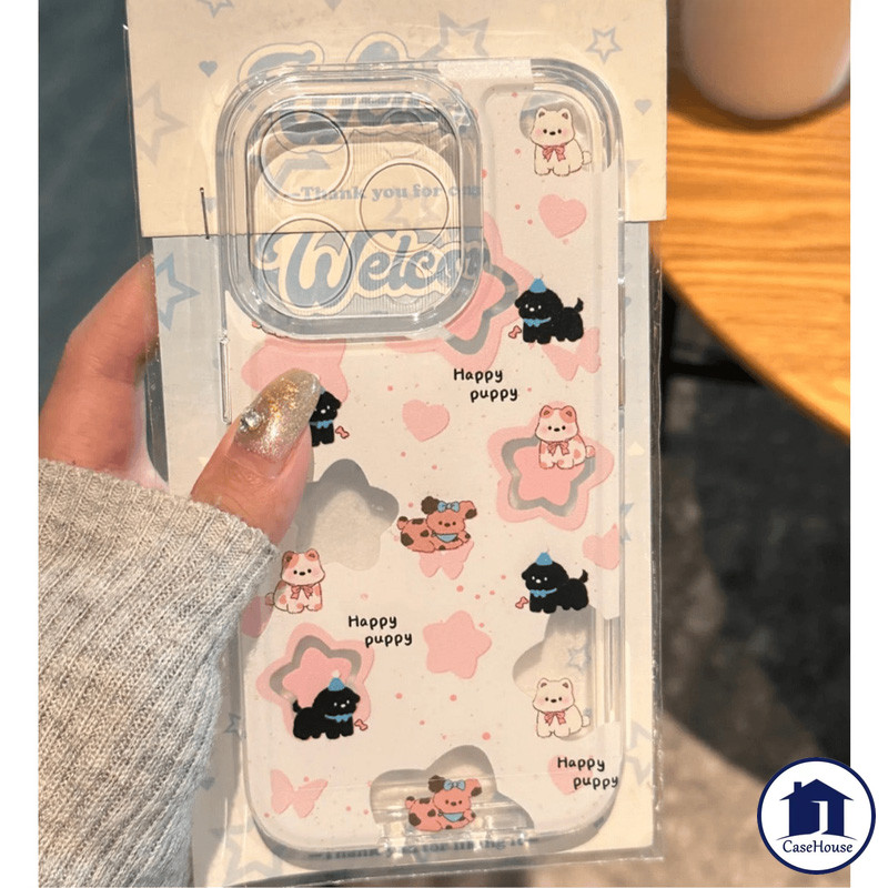 เคสนิ่มใสลายลูกสุนัขสุดน่ารัก เข้ากันได้กับ Redmi 12 10C 13C 12C 10 10A 9A 9C 9 9C NFC Note 10 11 13 12 Pro POCO M3 C55