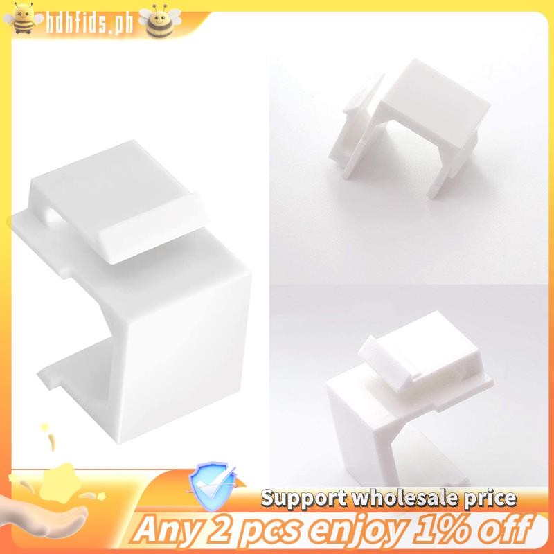 -Blank Keystone Jack Insert สําหรับแผ่นผนัง Keystone และแผงแพทช์ - สีขาว