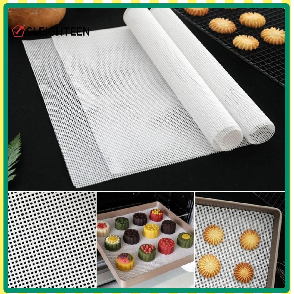 Cleighteen 1 ชิ้น Dehydrator แผ่น, ซิลิโคนแบบใช้ซ้ําได้ Steamer ตาข่าย Pad, หนาอาหารผลไม้เครื่องเป่าเตาอบอุปกรณ์ครัว Non-Stick Baking Mat