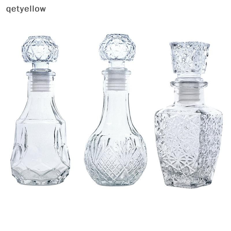 Qetyellow 1 PC 100/150ml ถ้วยแก้วใสขวดเหล้าวิสกี้ Party Barware วิสกี้ขวดแก้วสําหรับเหล้า Scotch Bourbon Barware TH