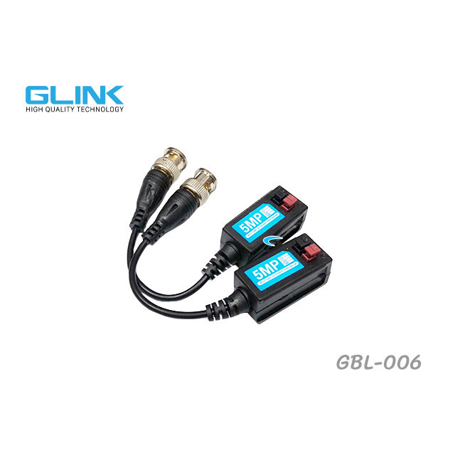 GLINK GBL-006 BALUN 5 MP 300-600 M. สำหรับใช้งานกับกล้องวงจรปิด รับประกัน 1 ปี