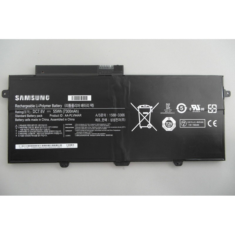 Battery Samsung Notebook 9 Spin AA-PBUN4AR-2S2P : 7.7V-4000mAh Black (CBB)