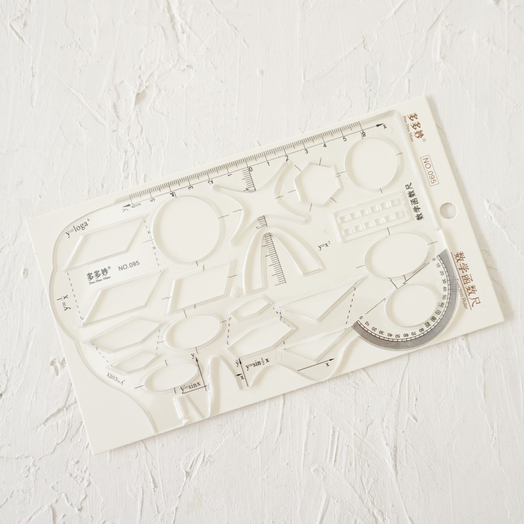 GEOMETRIC RULER / 20CM RULER / PATTERN RULER