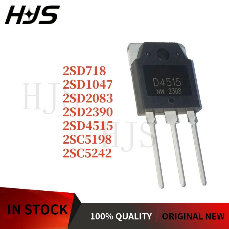 1-5PCS 2SC5198 C5198 2SC5242 C5242 2SD1047 D1047 2SD2083 D2083 2SD2390 D2390 2SD4515 D4515 2SD718 D7