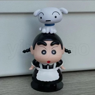 Maid Crayon อินเทรนด์ Crayon Cos Xiaoxin Series พระพุทธรูป Lotus Xiaoxin ตกแต่งเดสก์ท็อปตกแต่งเครื่องประดับรถ