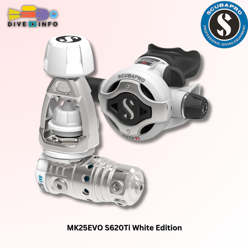SCUBAPRO - MK25EVO S620Ti White Edition (Regulator Set) (อุปกรณ์ดำน้ำ)