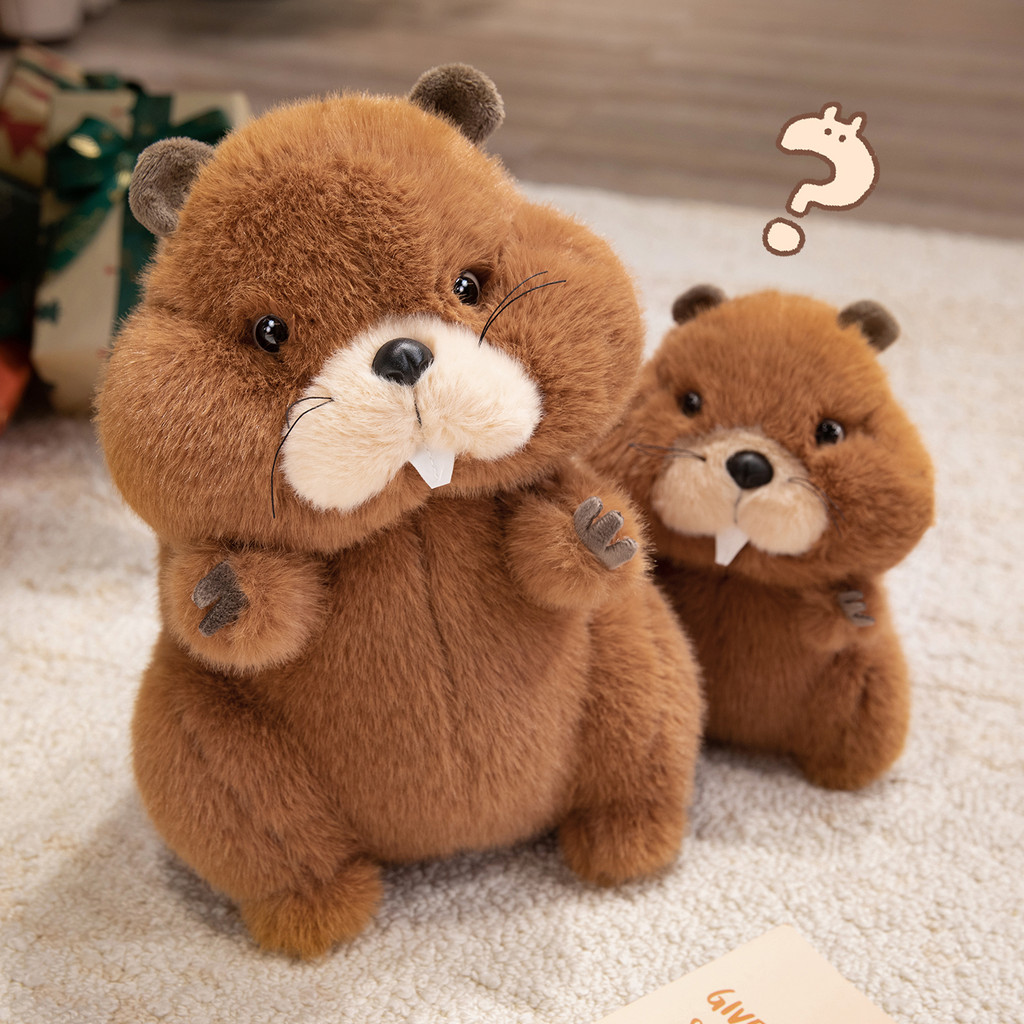 22/3/45 ซม. ตุ๊กตาตุ๊กตา Groundhog Marmot นุ่ม ตุ๊กตาสัตว์ ของขวัญวันเกิด
