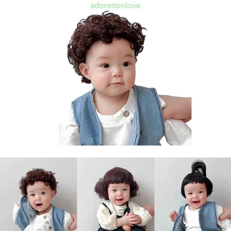 วิกผมเด็ก Bobo Curl สไตล์บ๊อบ สำหรับทารกและวัยหัดเดิน พร้อมใช้งานเป็น Photo Props และ.Headwear