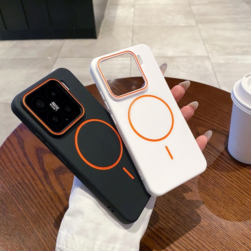 Slim Magnetic Charging Soft TPU สําหรับ Xiaomi 17 15 14 Pro Max Slim ฝาครอบโทรศัพท์